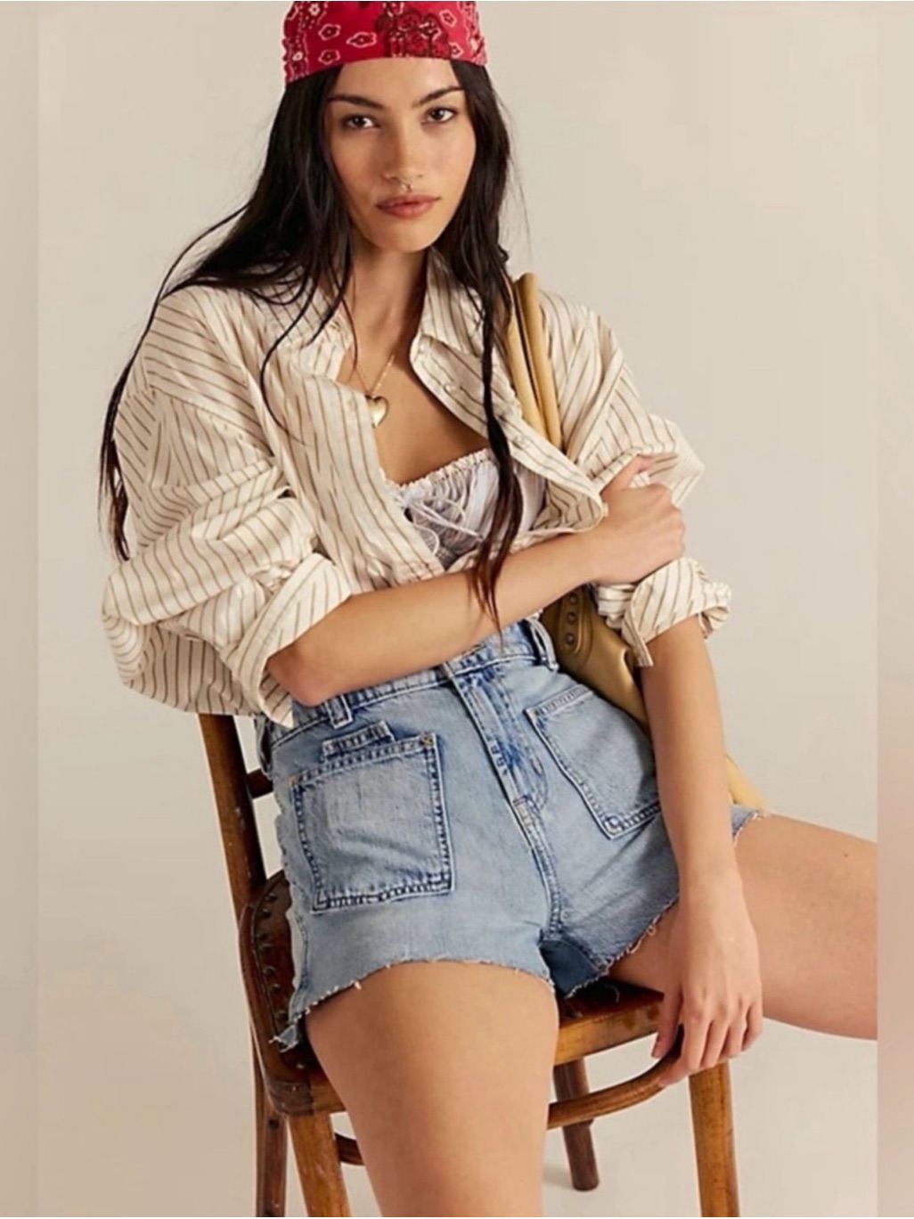 New Free People We The Free Bettie Sailor Shorts Raw Hem Size 30